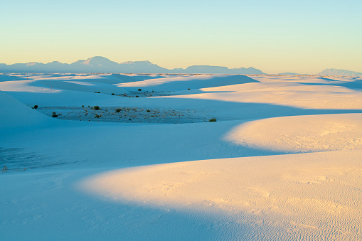 White Sands National Park at Sunset, New Mexico, USA