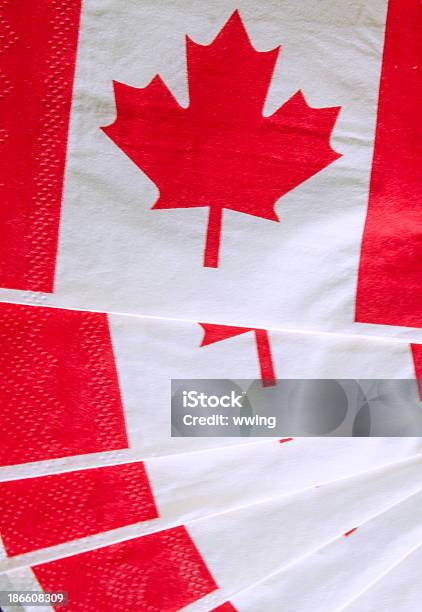 Canadian Flags Background Stock Photo - Download Image Now - Canadian Flag, Napkin, Backgrounds