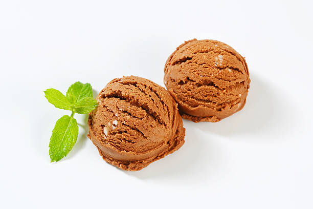 istock Scoop of chocolate ice cream 186608515