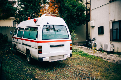 An old bus waiting for workers.