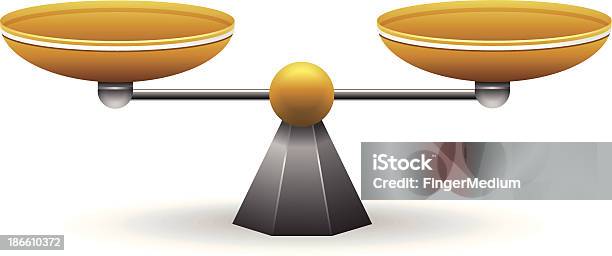 Scale Doro - Immagini vettoriali stock e altre immagini di Bilancia - Strumento - Bilancia - Strumento, Proporzione, Bilancia - Segno zodiacale