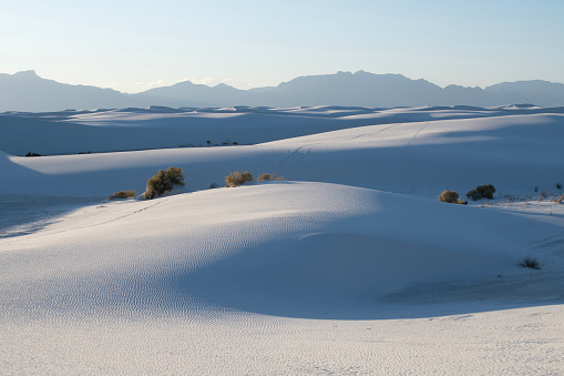 Scenery at White Sands National Park, New Mexico, USA