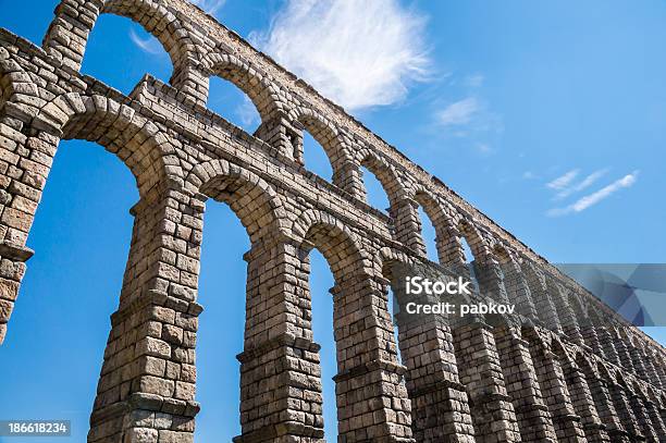 Aqueduct In Segovia Spain Stock Photo - Download Image Now - Aqueduct, Architecture, Arranging