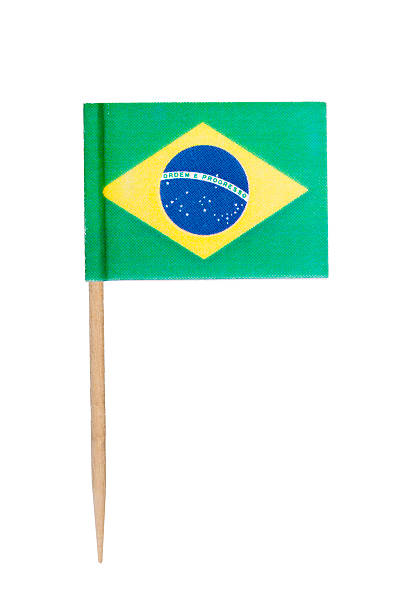 istock Brazil paper flag 186618813
