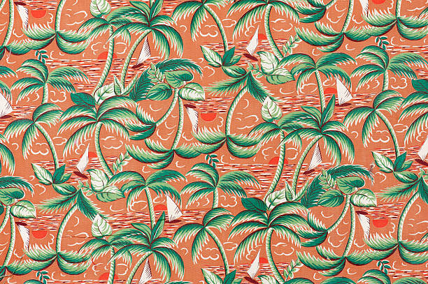 Vintage Fabric Background 19621972 Stock Photo - Download Image Now -  Pattern, Hawaiian Culture, Wallpaper - Decor - iStock