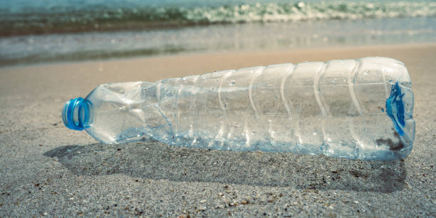 istock Plastic water bottles pollution in ocean. Environment concept. 1866191855