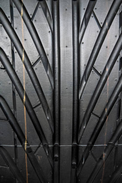 Car tire background, Tyre texture closeup background.