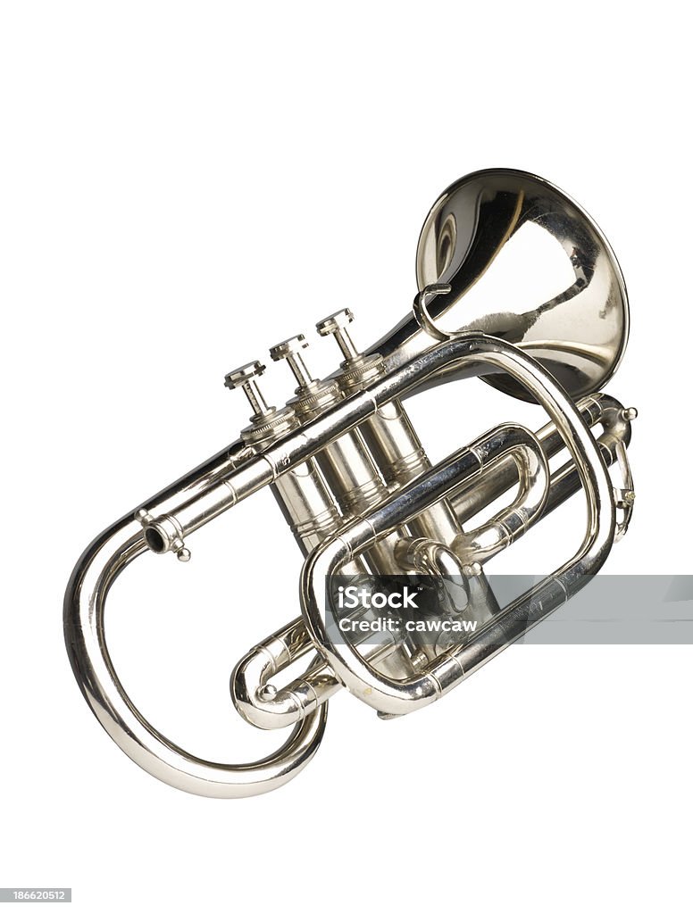 Trompete isolado - Foto de stock de Barulho royalty-free