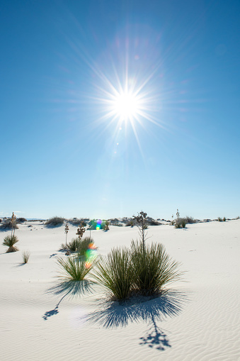 Sunshine over White Sands National Park, New Mexico, USA