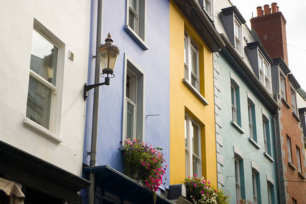 istock Colorful houses in Guernsey 186622117