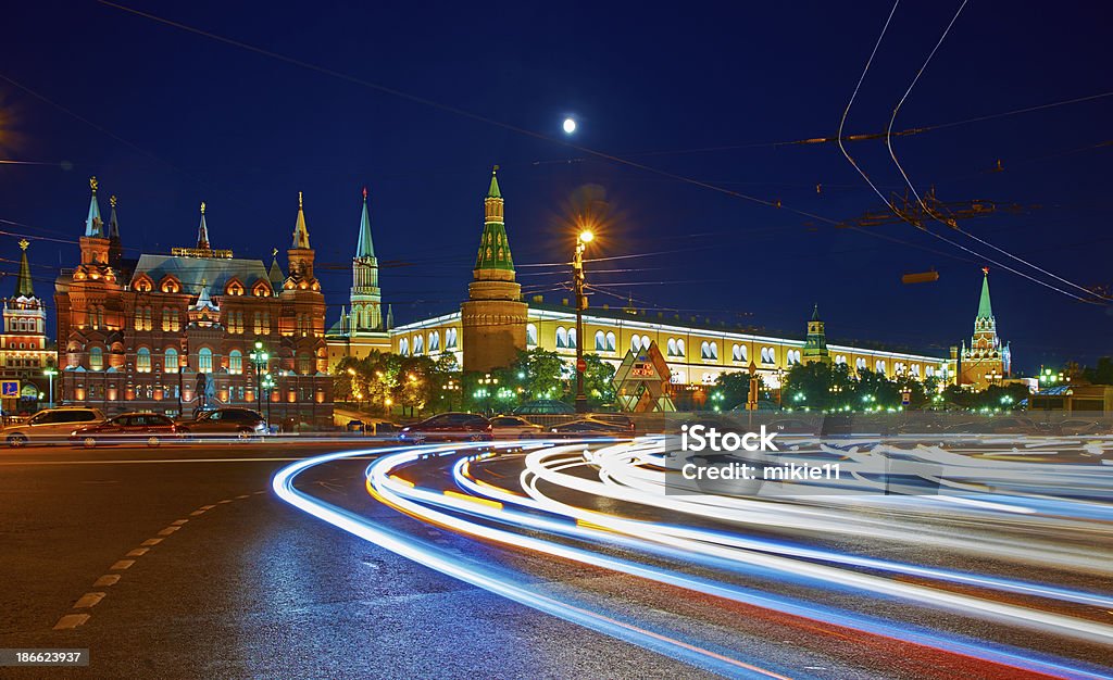 Kremlin in Moskau bei Nacht. - Lizenzfrei Moskau Stock-Foto