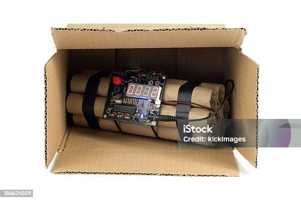 Time Bomb In Box Stock Photo - Download Image Now - Bombing, Bomb, Box - Container