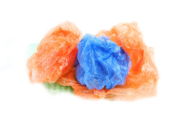 istock Blue and Orange Plastic bags 186624869