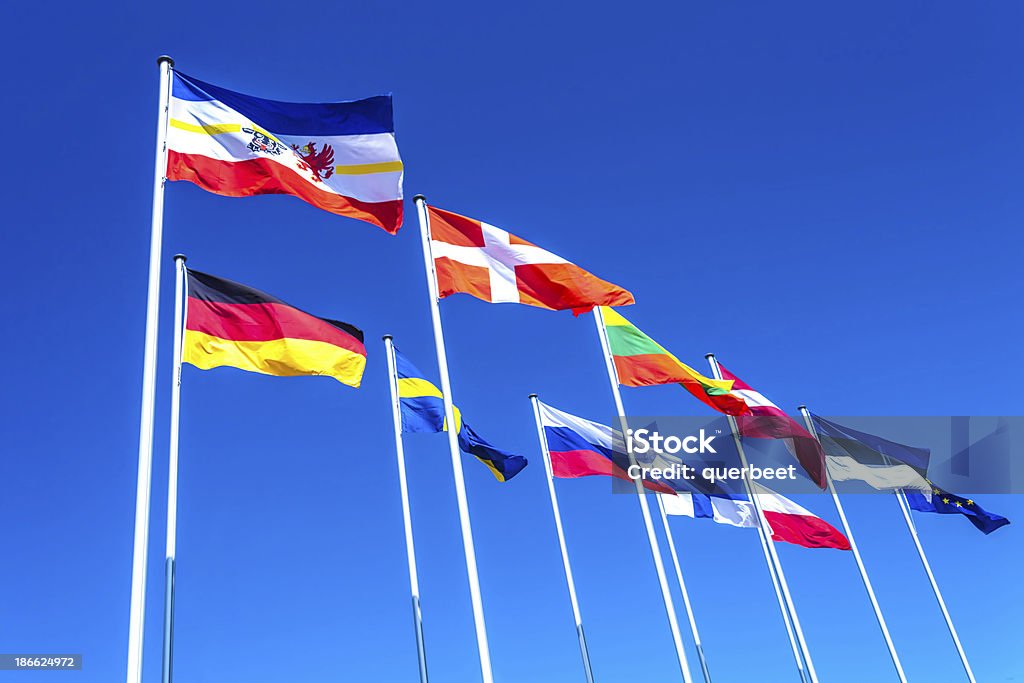 Verschiedenen Länderflaggen vom Baltikum - Lizenzfrei Flagge Stock-Foto