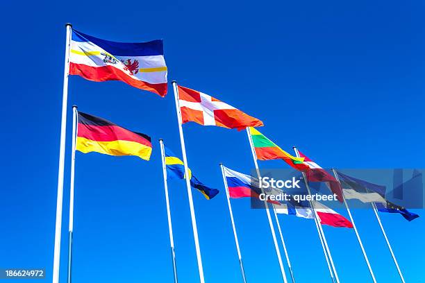 Verschiedenen Länderflaggen Vom Baltikum Stockfoto und mehr Bilder von Flagge - Flagge, Mecklenburg-Vorpommern, Baltikum