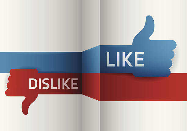 Like Dislike Like Dislike concept graphic with copy space. EPS 10 file. Transparency effects used on highlight elements. disgusted stock illustrations