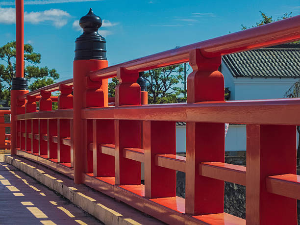 istock orange color brige to castle 186625207