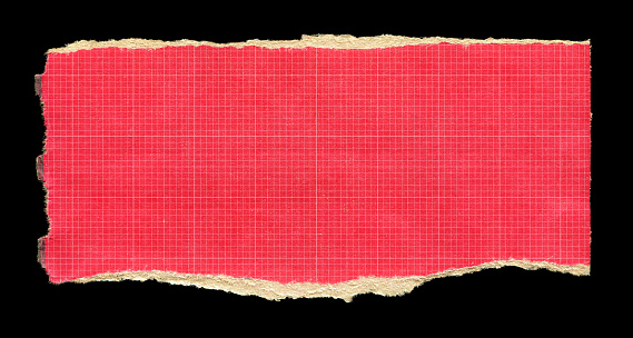 Cut or torn graph paper background textured. Copy space.