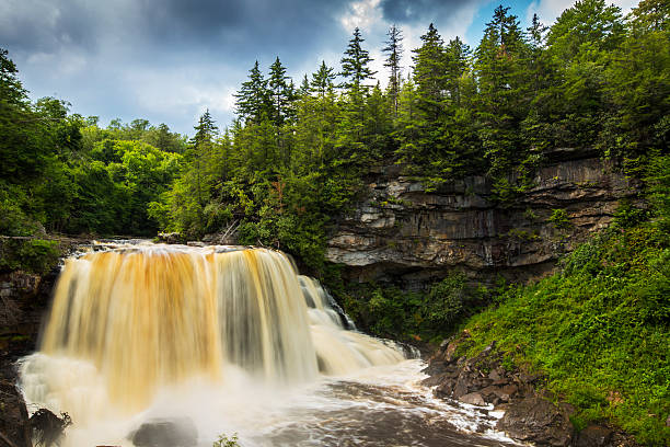 istock Waterfalls in the mountains 186628055