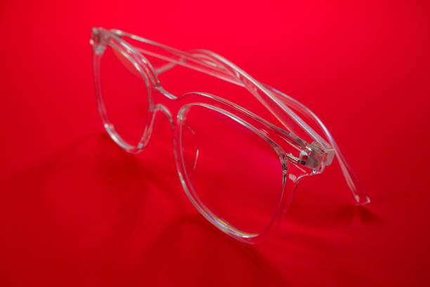istock Fiber optic safety eyewear isolated on colour background close-up view single object concept no people 1866324060