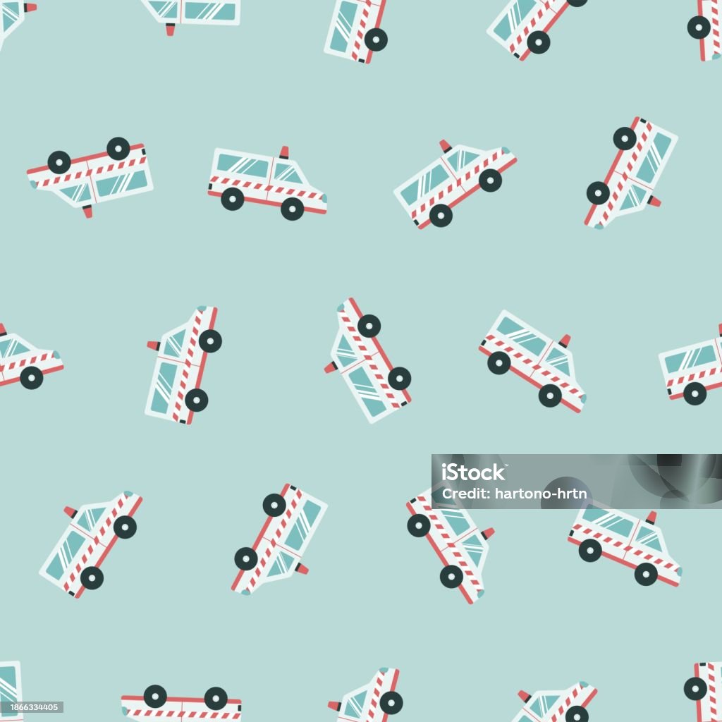 Ambulance Seamless Pattern Suitable For Backgrounds Wallpapers Fabrics ...