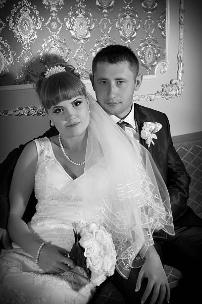 istock beautiful Wedding Portrait 186634563