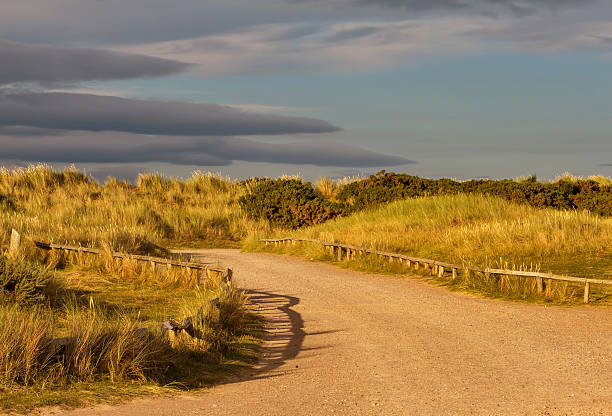 istock Findhorn, road to the beach. 186634827