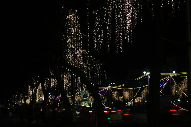 istock Beautiful nighttime architectural light decoration in Bangkok, Thailand 1866351211