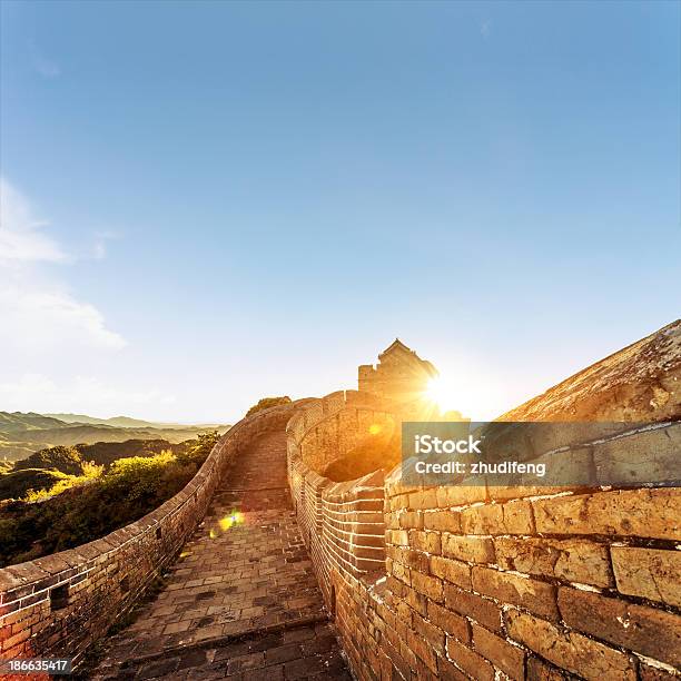 The Great Wall Stock Photo - Download Image Now - Architecture, Asia, Awe