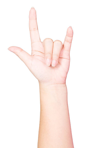 istock Woman hand in love sign 186635770