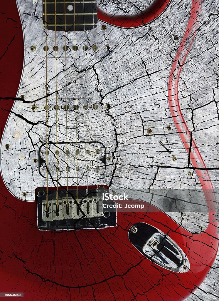 Старый Электрическая гитара на белом - Стоковые фото Абстрактный роялти-фри