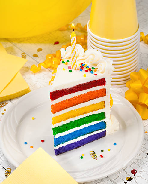 istock Slice of Birthday Cake 186636347
