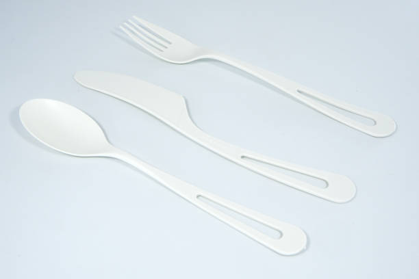 istock Group of tablewares isolated on plain background close-up no people, kitchen accessories separately layered 1866385517