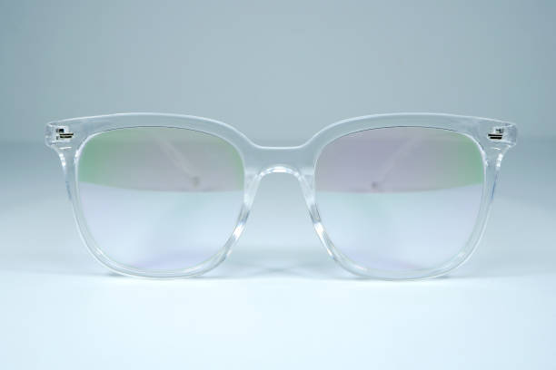 istock Fiber optic eyewear isolated on plain background close-up view no people single object concept 1866386571