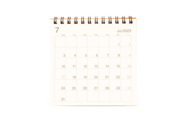 istock July calendar 2023 desktop isolated on white background 1866410671