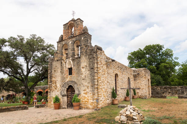 Mission Espada at the Missions Historical Park, San Antonio, Texas, USA