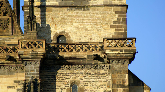 Towers of the Church of Our Lady before Tyn. Staroměstské nám., Praque, Staré Město, Czech Republic.
