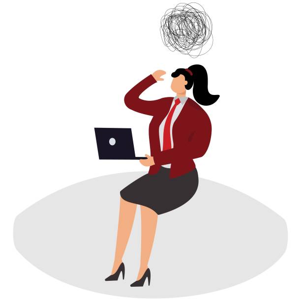 istock Lonely man sitting on the ground thinking, Businesswoman 1866497009