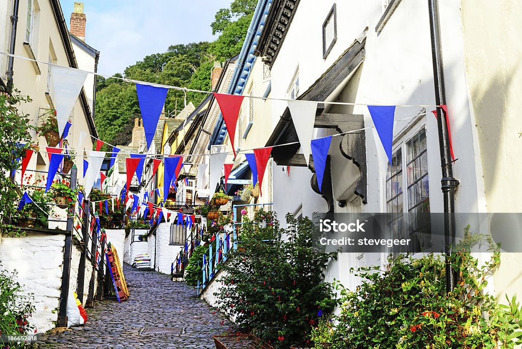 Pittoresco Clovelly, North Devon, Inghilterra - Foto stock royalty-free di Clovelly