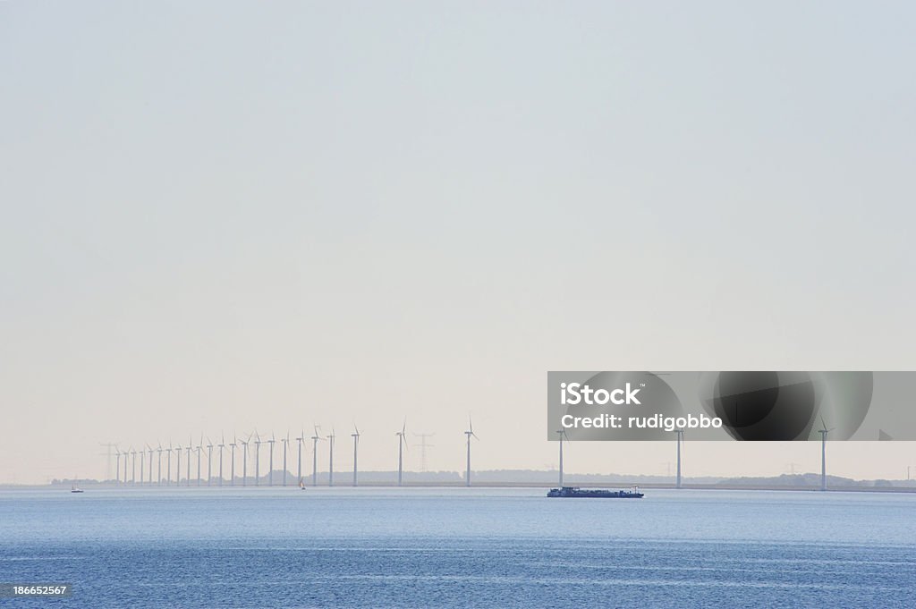 Países Bajos paisaje - Foto de stock de Aerogenerador libre de derechos