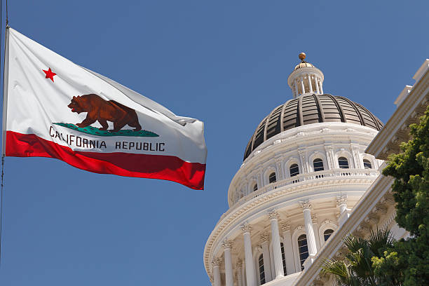 capitale dello stato della california - california state capitol building foto e immagini stock