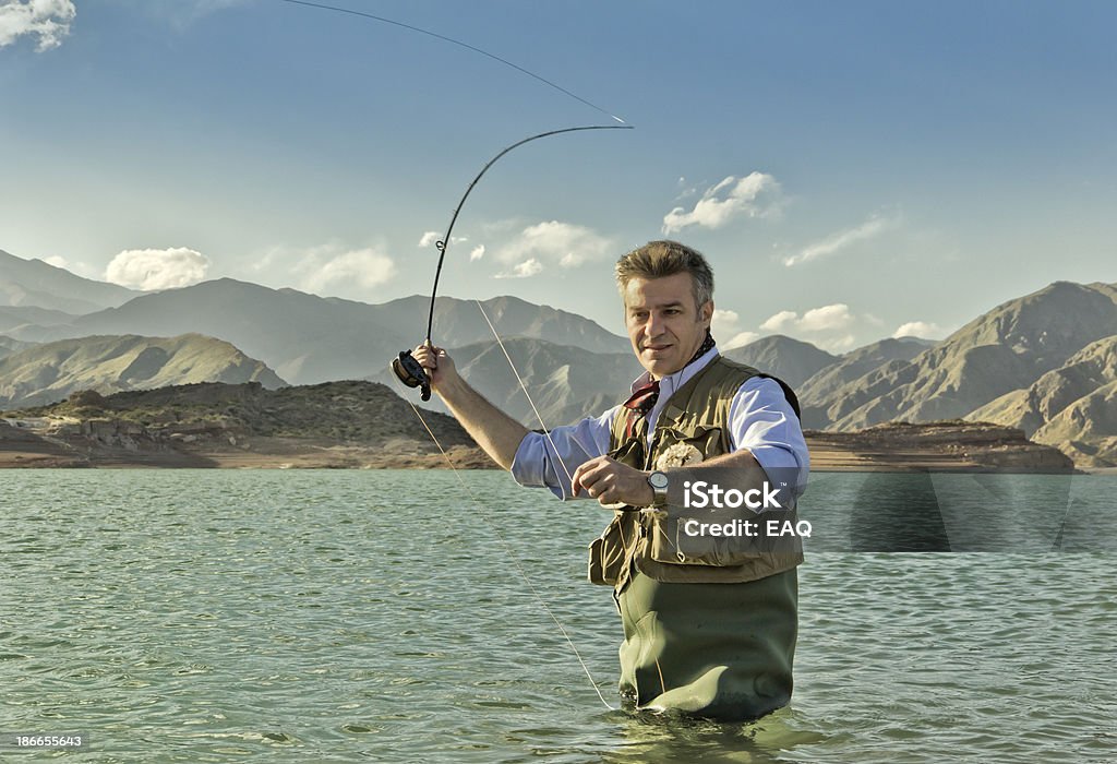 漁師 - 中年の男性のロイヤリティフリーストックフォト