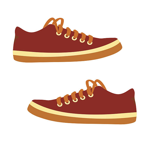 ilustraciones, imágenes clip art, dibujos animados e iconos de stock de zapatillas.  vector de dibujos animados. - modern rock old backgrounds old fashioned