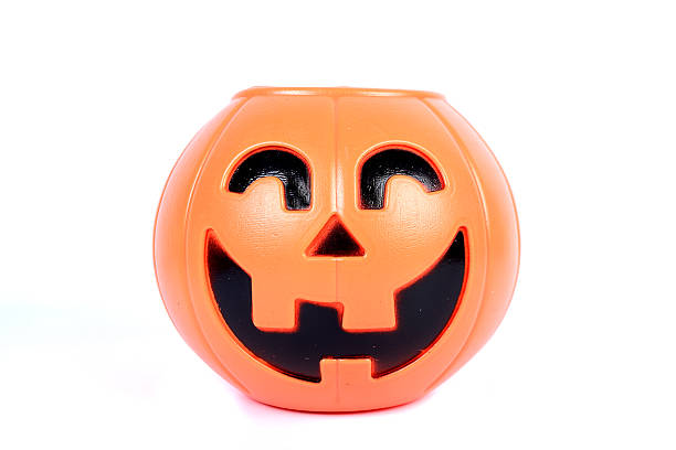 istock Halloween pumpkin  isolated on white 186656714