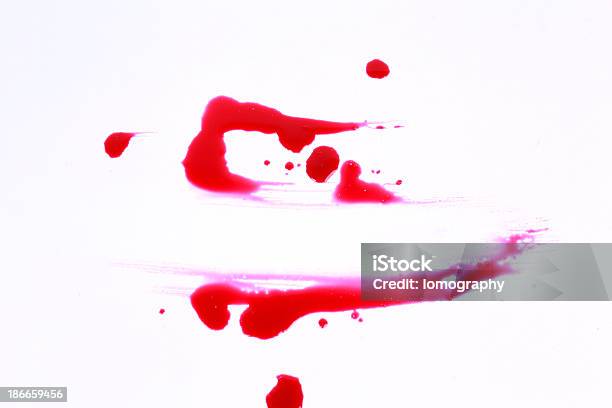 Blood Stains Isolated On White Background Stock Photo - Download Image Now - Backgrounds, Blob, Blood