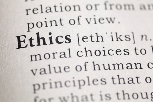 Fake Dictionary, Dictionary definition of the word Ethics.