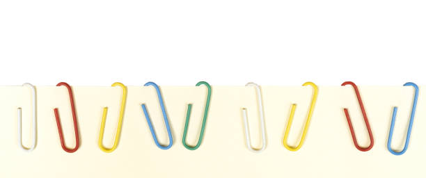 istock a row of colored paper clips 1866608678