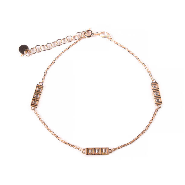 istock Pendant on golden chain isolated on the white 1866633262