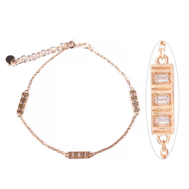 istock Pendant on golden chain isolated on the white 1866633265