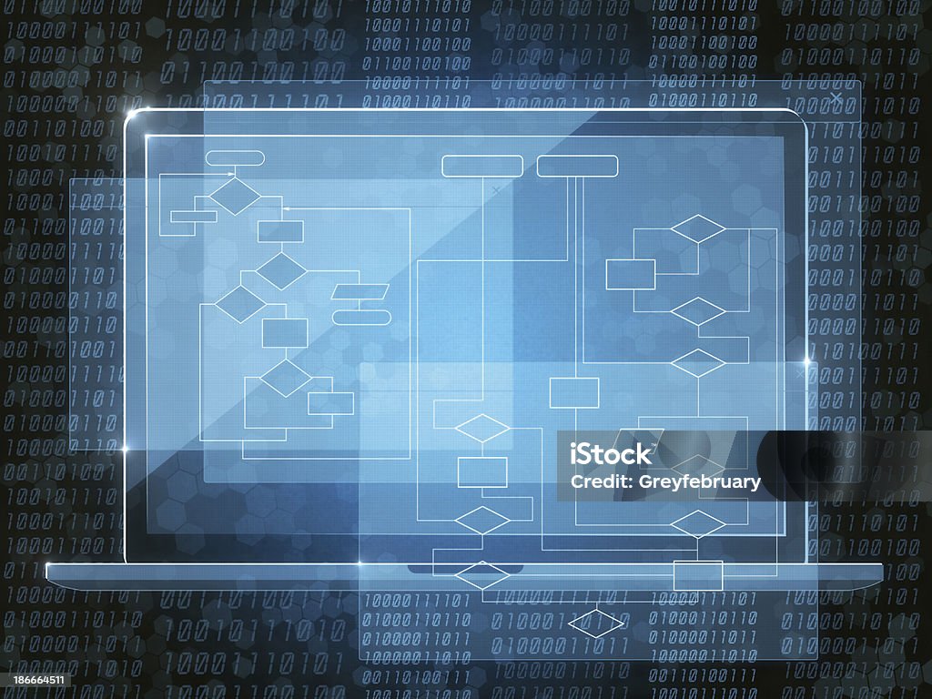 Код Java - Стоковые фото Блок-схема роялти-фри